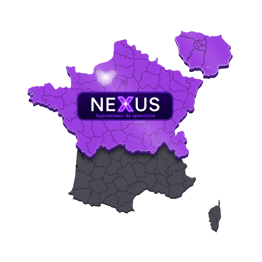 Carte des zones d’intervention de Nexus en Normandie, Île-de-France et dans la moitié nord de la France